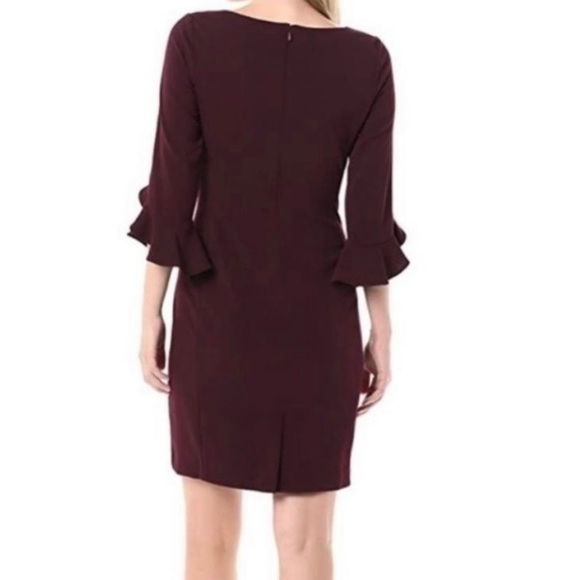 Ruffle-Cuff Sheath Dress - Picture 2 of 8